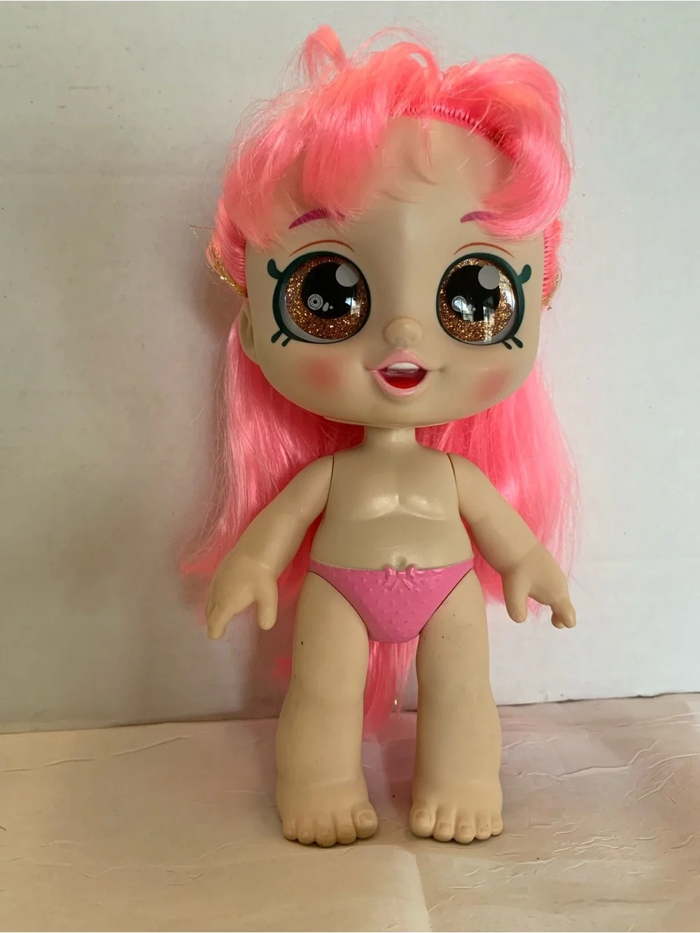 Kindi Kids Doll - Large Doll with Sparklyy Pink Hair and Glittery Eyes